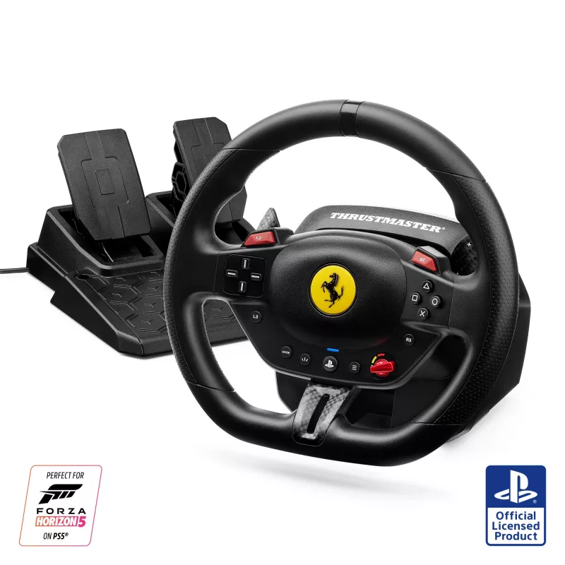 Thrustmaster T98-P FERRARI 296 GTB Schwarz Lenkrad + Pedale PC, PlayStation 4, PlayStation 5