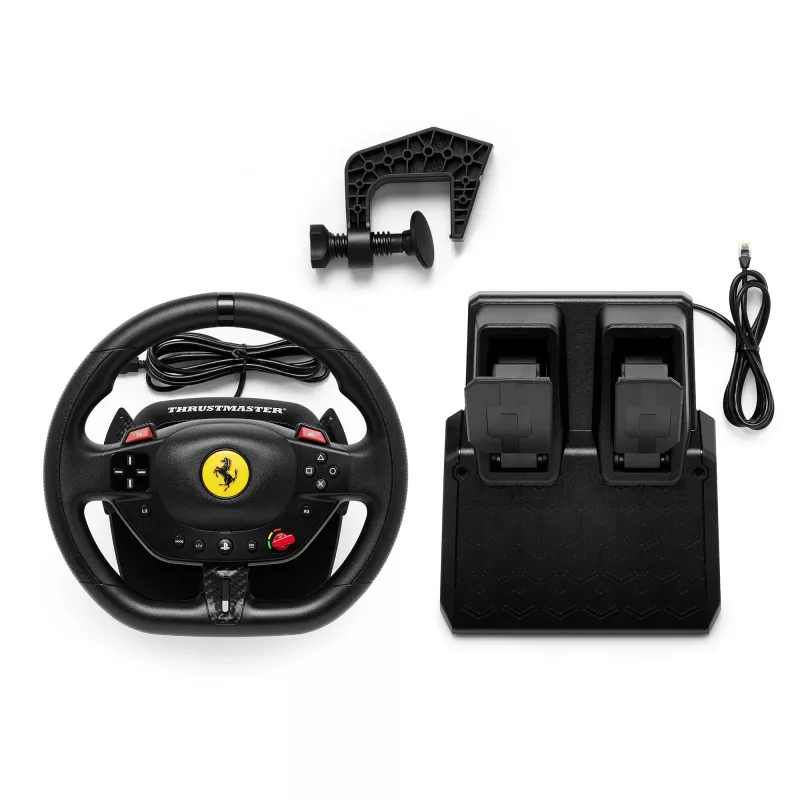 Thrustmaster T98-P FERRARI 296 GTB Schwarz Lenkrad + Pedale PC, PlayStation 4, PlayStation 5