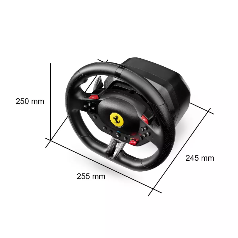 Thrustmaster T98-P FERRARI 296 GTB Schwarz Lenkrad + Pedale PC, PlayStation 4, PlayStation 5