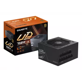 GIGABYTE UD750GM PG5 V2 Netzteil – PCIe Gen 5.1, 80 PLUS Gold, vollmodularer Aufbau, 120-mm-Lüfter, ATX 3.1-kompatibel, EU-Stecker