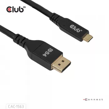 CLUB3D CAC-1563 Videokabel-Adapter 2 m USB Type-C DisplayPort Schwarz