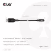 CLUB3D CAC-1563 Videokabel-Adapter 2 m USB Type-C DisplayPort Schwarz