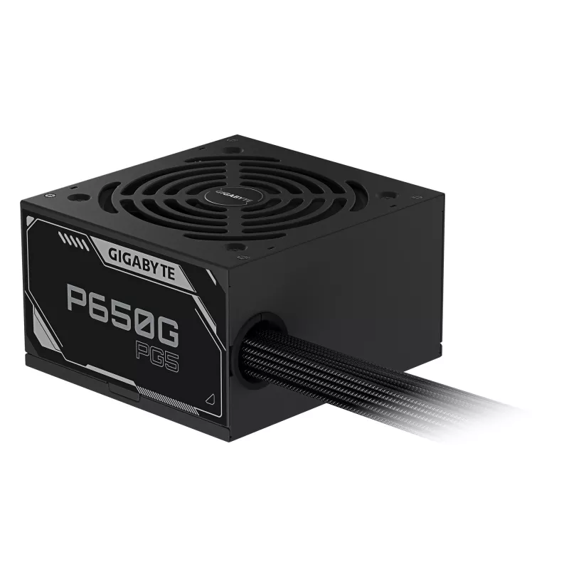 GIGABYTE P650G PCIE 5.1 Netzteil – PCIe 5.1, 80 PLUS Silver, 120mm Lüfter, ATX 3.1 kompatibel, EU-Stecker