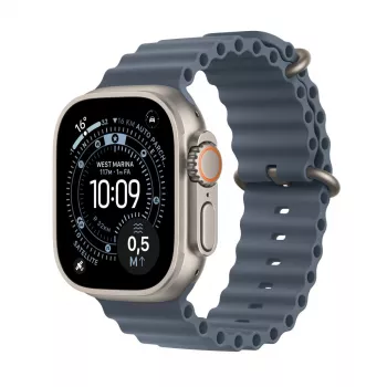 APPLE Watch Ultra 3 (2025) LTE 49mm Titangehäuse mit Ocean Band - Blau