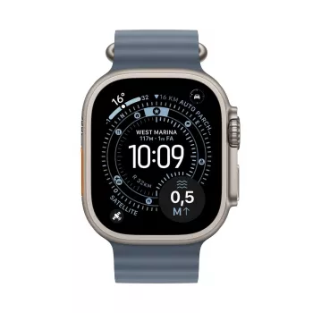 APPLE Watch Ultra 3 (2025) LTE 49mm Titangehäuse mit Ocean Band - Blau
