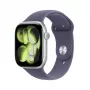 APPLE Watch Series 11 GPS 46mm silbernes Aluminiumgehäuse mit lila Nebel Sportarmband M/L