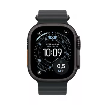 Smartwatch Apple Watch Ultra 3 GPS + Cellular 49mm Black Titanium Case with Black Ocean Band