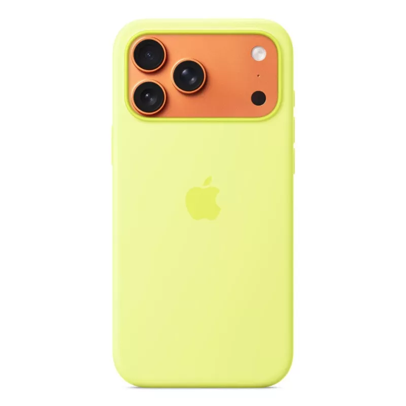 APPLE iPhone 17 Pro Max – Silikonhülle mit MagSafe – Neongelb