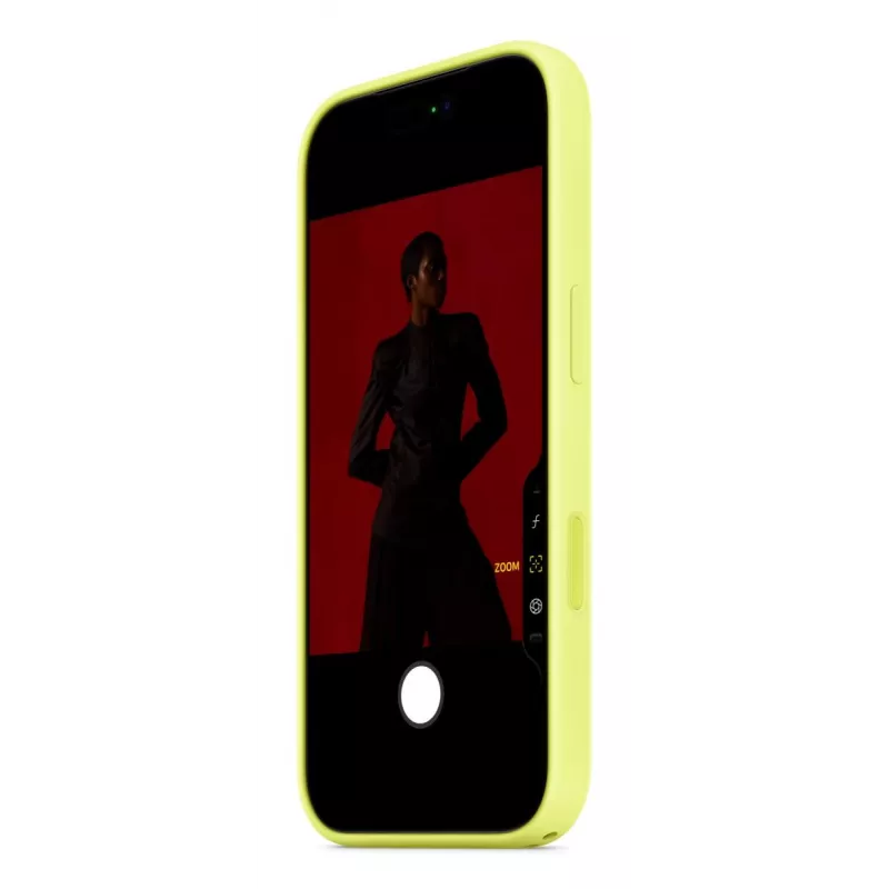 APPLE iPhone 17 Pro – Silikonhülle mit MagSafe – Neongelb