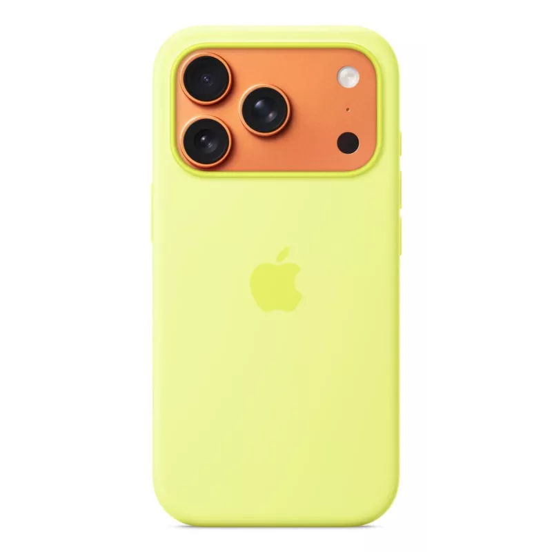APPLE iPhone 17 Pro – Silikonhülle mit MagSafe – Neongelb