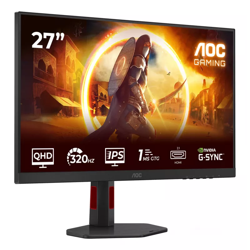 AOC G4 Q27G4SRU Computer Monitor 68,6 cm (27 Zoll) 2560 x 1440 Pixel Quad HD LED Schwarz, Rot