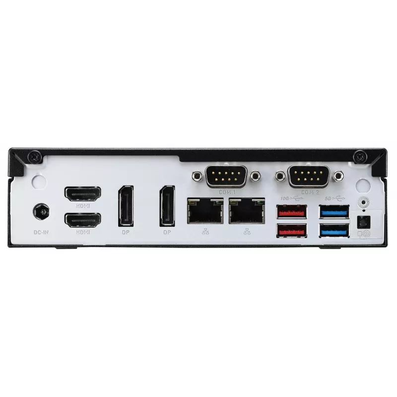 Shuttle Slim PC DH770, S1700, 2x HDMI, 2x DP, 2x 2.5G LAN, 2x COM, 8x USB, 1x 2,5 Zoll, 2x M.2, 24/7 Dauerbetrieb, inkl. VESA