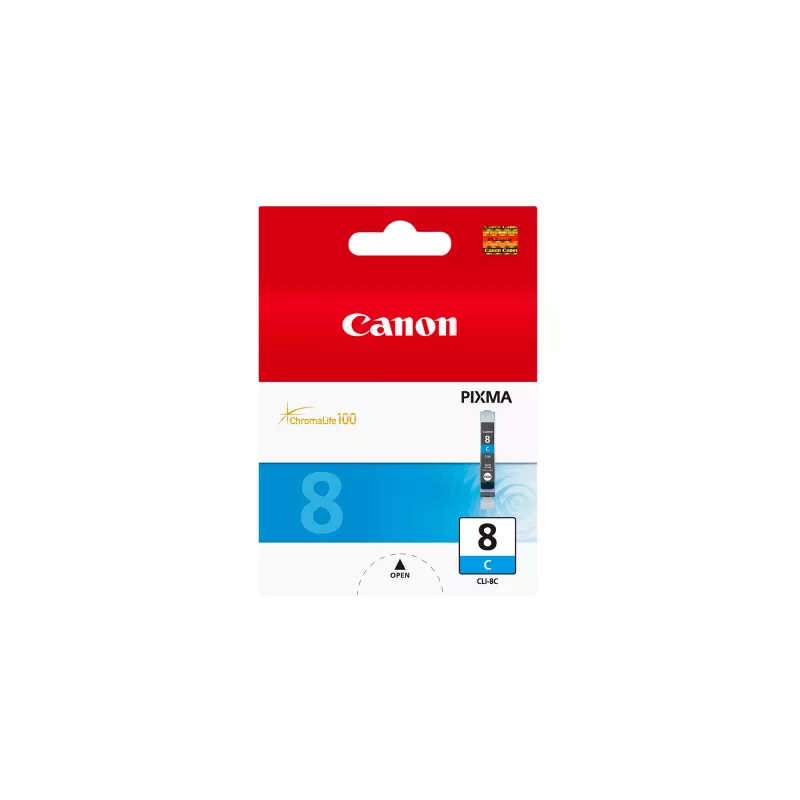 Canon CLI-8C Cyan Tintenpatrone, Cyan, 1 Stück, 790 Seiten