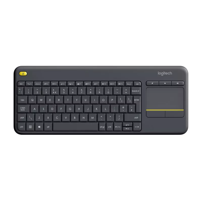 LOGITECH Wireless Touch Keyboard K400 Plus - Schwarz - Qwerty UK