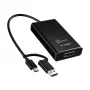 j5create JVA11-N 4K HDMI™ Capture Adapter, Schwarz, USB 3.2 Gen 1 (3.1 Gen 1), 3840 x 2160 Pixel, Aluminium, 0,19 m, Taiwan