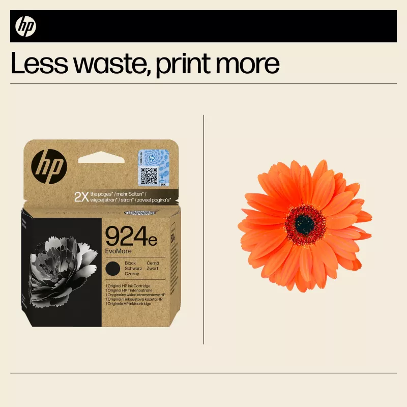 HP 924e EvoMore Schwarz Original Tintenpatrone