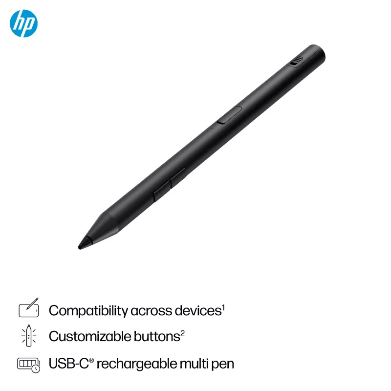HP 705 Wiederaufladbarer Multi-Pen, Laptop, HP, Schwarz, Integriert, Lithium-Ionen (Li-Ion), China