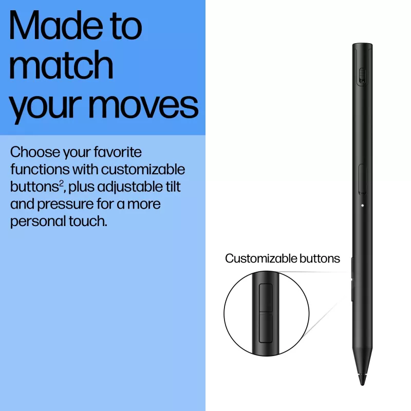 HP 705 Wiederaufladbarer Multi-Pen, Laptop, HP, Schwarz, Integriert, Lithium-Ionen (Li-Ion), China