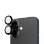 PanzerGlass ® Hoops® Kameralinsenschutz Schwarz iPhone 16 | 16 Plus
