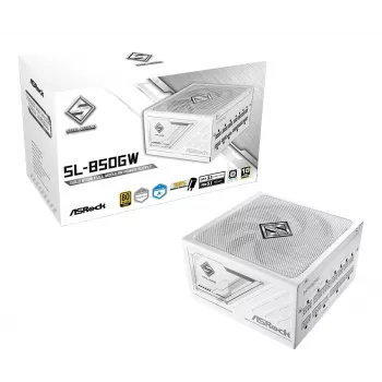 ASROCK Steel Legend SL-850G 850 W 80+ Gold weißes ATX-Netzteil