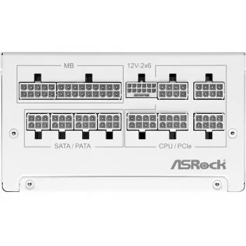 ASROCK Steel Legend SL-850G 850 W 80+ Gold weißes ATX-Netzteil