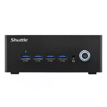 Shuttle Nano PC NT10H5, Intel Core Ultra 5 125H, Intel Arc Grafik, 2xHDMI, 2xUSB 4.0 (DP), 2x2,5Gbit LAN, inkl. VESA 24/7 Dauerbetrieb