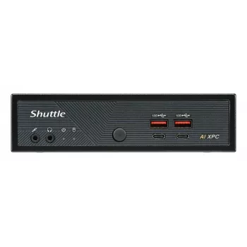 Shuttle Slim AI PC DN11H7 Intel Core Ultra 7 155H, Intel Arc Grafik, 2xHDMI, 2x DP, 4x 2.5 Gbit LAN, VESA, 24/7 Dauerbetrieb