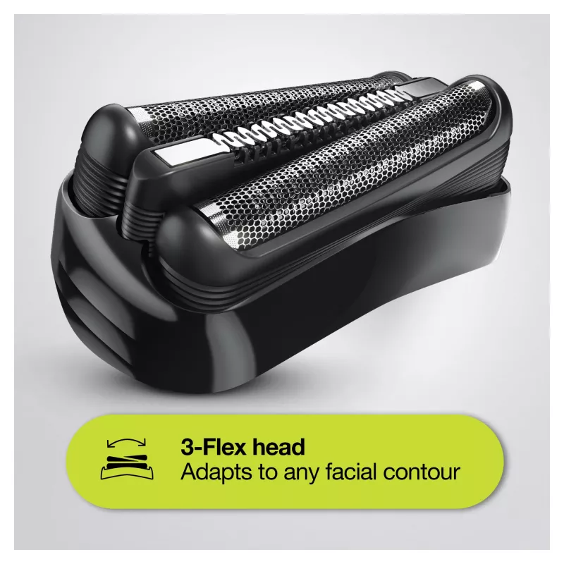 Braun Series 3 Shave&Style 300BT Elektrorasierer, Rasierer für Herren, Schwarz/Volt Green