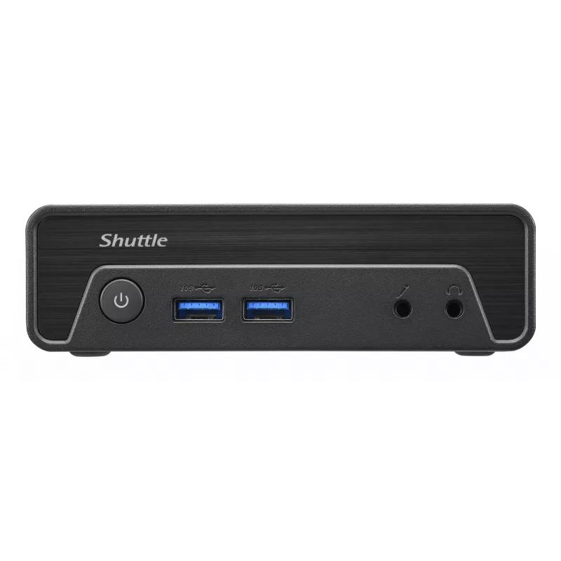 Shuttle Nano PC NE10N, Intel N 100, 1x HDMI, 1x DP, 6x USB, 1x LAN, lüfterlos, 24/7 Dauerbetrieb, inkl. VESA