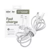 PanzerGlass empower™ by ® Racing 240W USB-C-auf-USB-C-Kabel | USB 2.0 | 2 m | Silberweiß