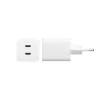 PanzerGlass empower™ by ® Turbo 45W Charger incl. 2 x USB-C | EU Plug | Silver White