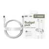 PanzerGlass empower™ by ® Racing 60W USB-C-zu-USB-C-Kabel | USB 2.0 | 1,2 m | Silberweiß