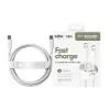 PanzerGlass empower™ by ® Racing 240W USB-C-auf-USB-C-Kabel | USB 2.0 | 1,2 m | Silberweiß
