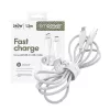 PanzerGlass empower™ by ® Racing 240W USB-C-auf-USB-C-Kabel | USB 2.0 | 1,2 m | Silberweiß