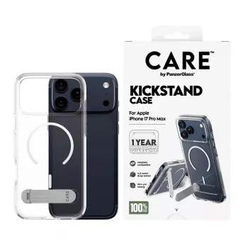 PanzerGlass CARE™ by ® Case Transparent mit Kickstand & MagSafe iPhone 17 Pro Max