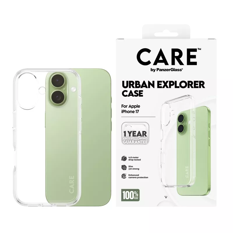 PanzerGlass CARE™ by ® Urban Explorer Hülle transparent iPhone 17