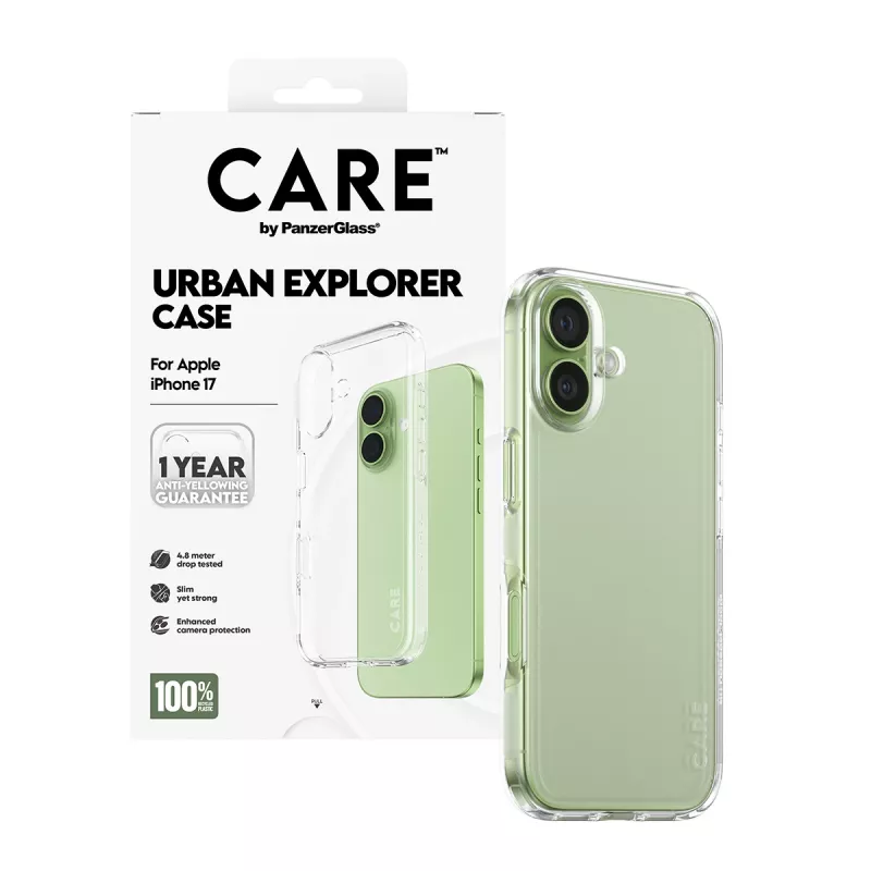 PanzerGlass CARE™ by ® Urban Explorer Hülle transparent iPhone 17