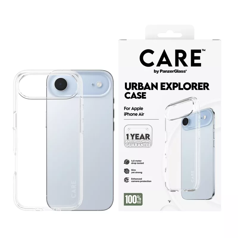 PanzerGlass CARE™ by ® Urban Explorer Hülle transparent iPhone Air