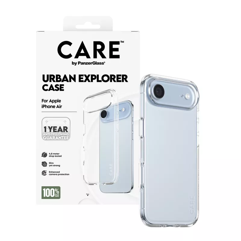 PanzerGlass CARE™ by ® Urban Explorer Hülle transparent iPhone Air