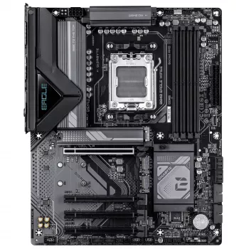 GIGABYTE B840 EAGLE WIFI6E Mainboard - AMD Ryzen 9000 CPUs, 8+2+2 Phasen VRM, bis zu 8200MHz DDR5(O.C), 2xPCIe 4.0 + 1xPCIe 3.0 M.2, Wi-Fi 6E, 2.5GbE LAN, USB 3.2 Gen 2