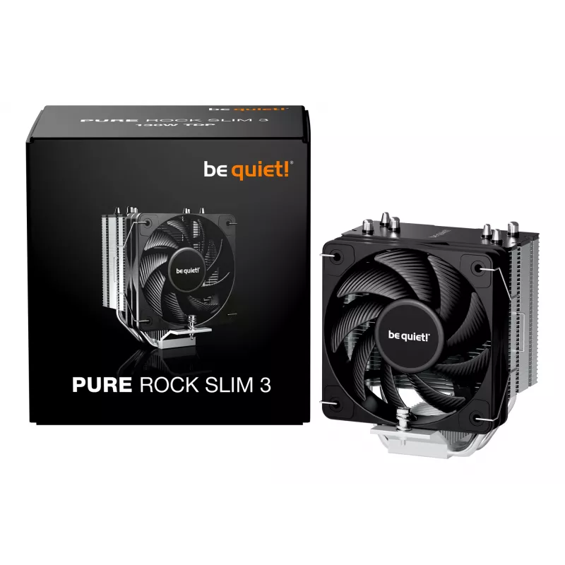be quiet Pure Rock schlank 3 Prozessor Luftkühler 10 cm Silber 1 Stück