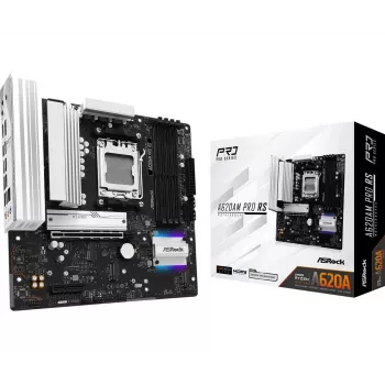 ASRock Motherboard A620AM Pro Rs AM5 AMD A620A 4 X DDR5 1 X HDMI 2.1 Tmds/frl 8g Kompatibel 1 X DisplayPort 1.4 Mit DSC mATX