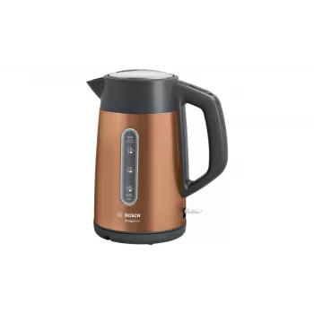 Bosch TWK4P439 elektrischer Wasserkocher 1,7 L 2400 W Schwarz, Gold