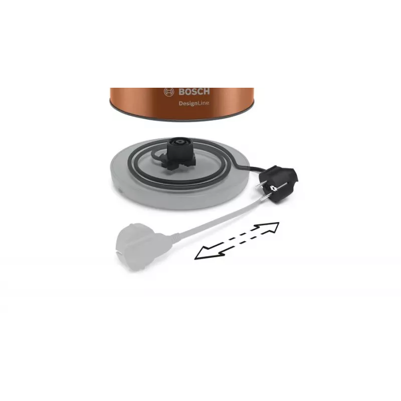 Bosch TWK4P439 elektrischer Wasserkocher 1,7 L 2400 W Schwarz, Gold