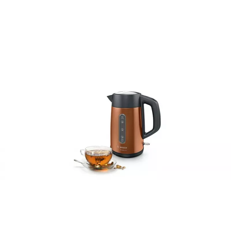 Bosch TWK4P439 elektrischer Wasserkocher 1,7 L 2400 W Schwarz, Gold
