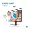 HP Z25xs G3 Computer-Monitor 63,5 cm (25 Zoll) 2560 x 1440 Pixel Quad HD Schwarz