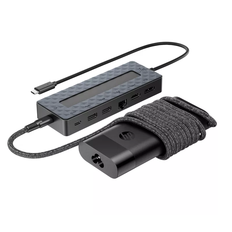 USB-C Hub und Laptop-Ladegerät HP 9H0H9AA#ABB Kompaktes Design, vielseitige Konnektivität
