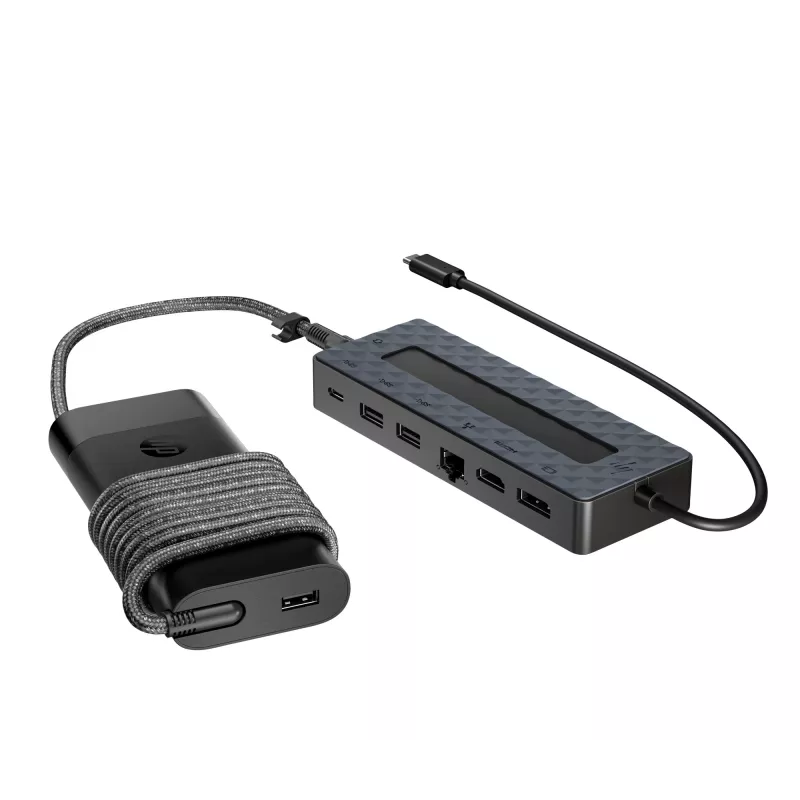 USB-C Hub und Laptop-Ladegerät HP 9H0H9AA#ABB Kompaktes Design, vielseitige Konnektivität