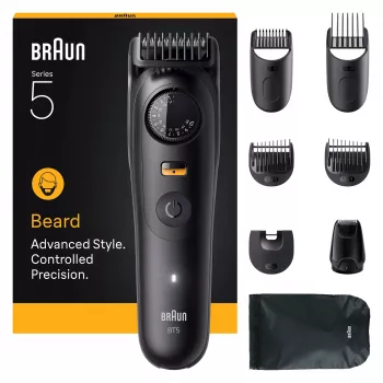 Braun BeardTrimmer 5 BT5560 Barttrimmer Akku 40 2 cm Nass & Trocken Schwarz