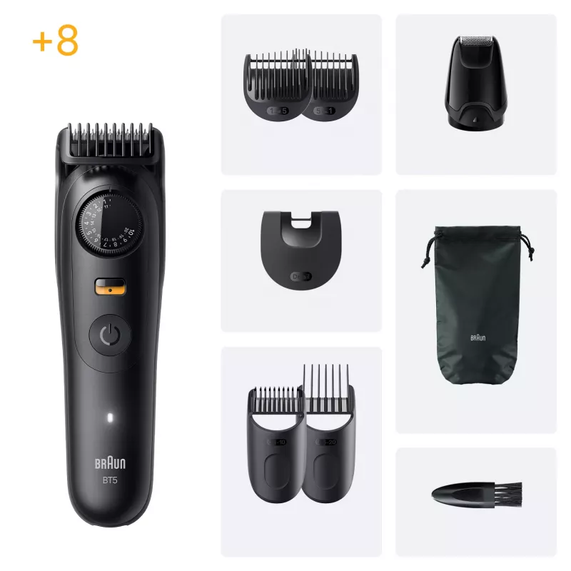 Braun BeardTrimmer 5 BT5560 Barttrimmer Akku 40 2 cm Nass & Trocken Schwarz